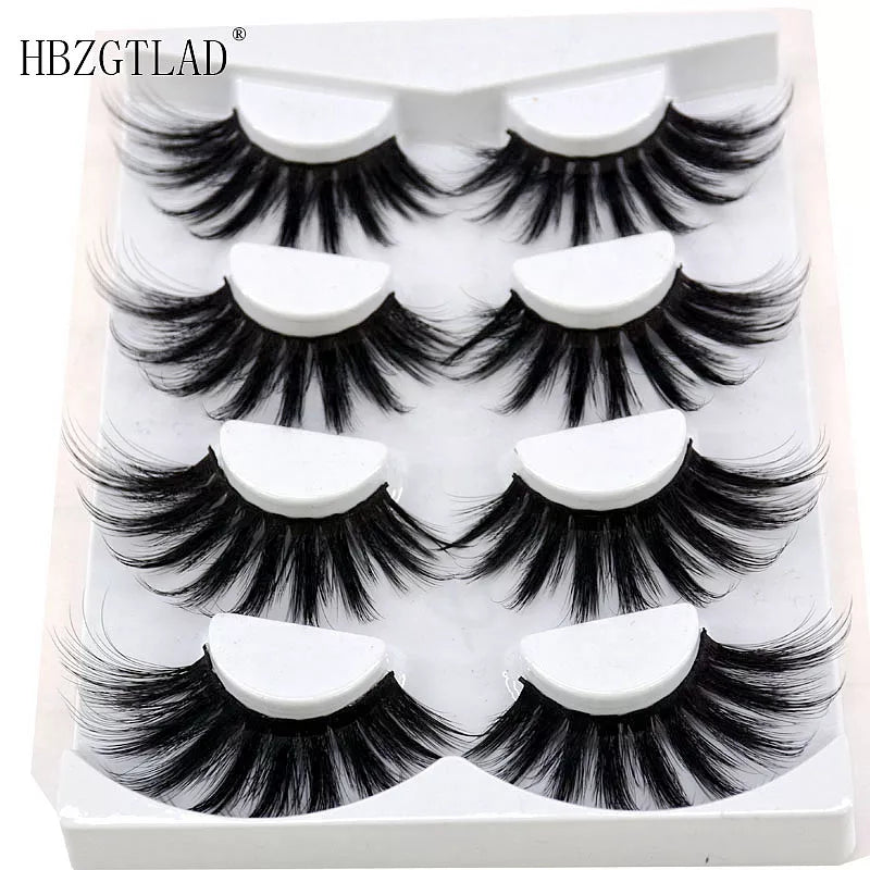 Volume Natural Mink 25mm 4 pair 3D eyelashes