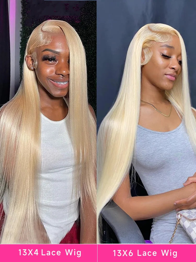 HD Lace Frontal 360 Full Lace Transparent Honey Blonde Brazilian Straight Lace Front Human Hair Wig